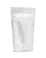 blank packaging aluminum foil zipper bag pouch for product design mock-up