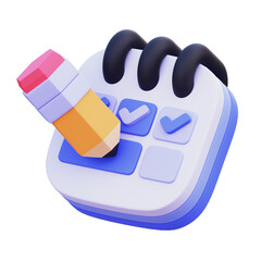 Todo List 3d Illustration Image
