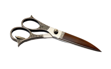 Precision Mastery The Art of Thinning Shears on White or PNG Transparent Background