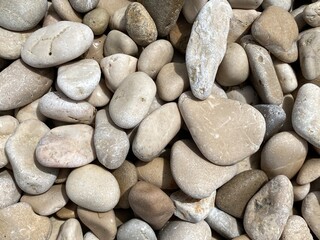 Sea stone on beach for background