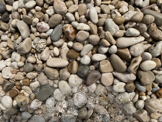 Sea stone on beach for background