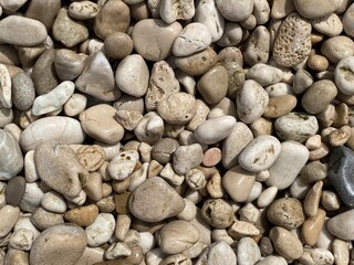 Sea stone on beach for background