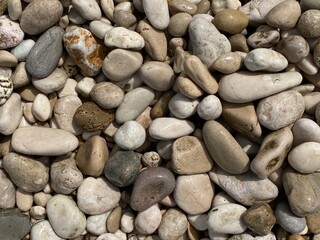 Sea stone on beach for background