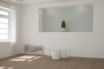 Modern interior design. 3D illustration