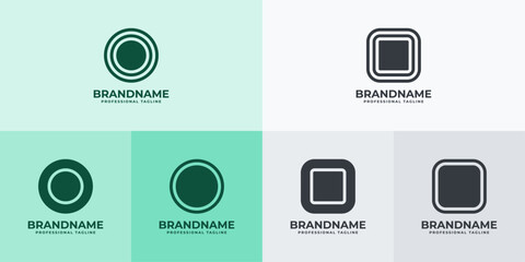 Modern Letter O Logo Set, Suitable for business with O or OO initials