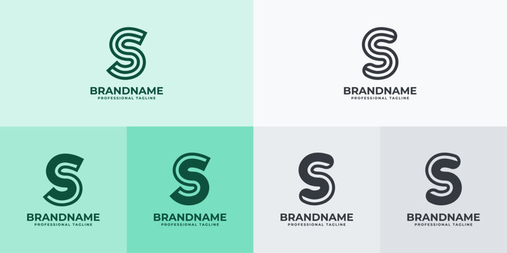 Modern Letter S Logo Set, Suitable for business with S or SS initials