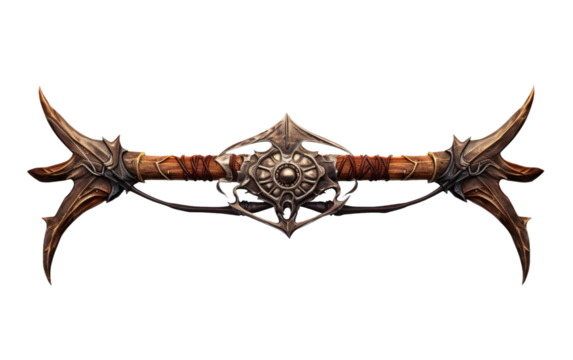 Longbows and Legacies The Art of War Bowman ship on White or PNG Transparent Background