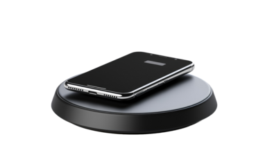 Wireless Chargers on White or PNG Transparent Background