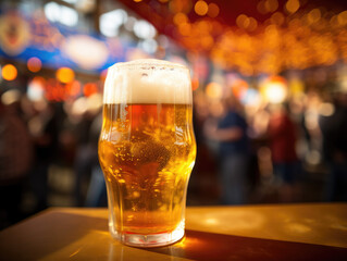 Saison Beer Festival Delight, Diverse Beer Flavors, Generative Ai