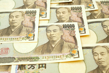 Group of Japanese Yen banknote, Japan money