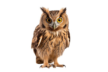 Habits of Owl Isolated On Transparent Background