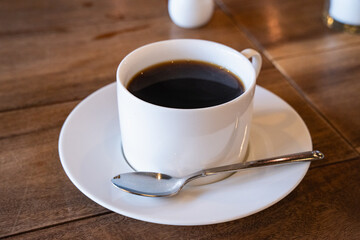 カフェのホットコーヒー