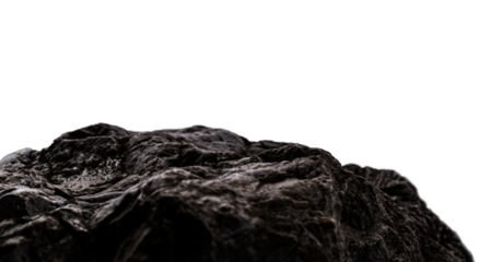 ゴツゴツした岩肌　背景透過写真PNG