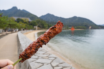 宮島のにぎり天 ねぎたこ