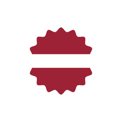 Latvia, flag png label badge