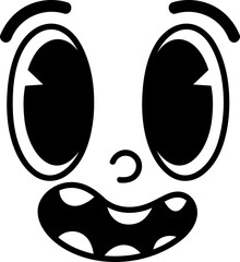 Comic face illustration