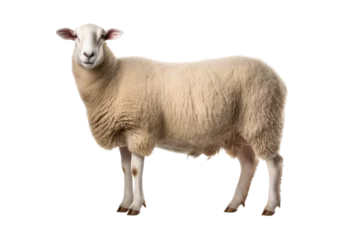 Tuinposter Sheep Wool Isolated On Transparent Background © Yasir