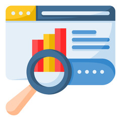 search engine icon isolated useful for digital marketing, promotion, advertisement, technology, seo, web, website, internet, optimization, online, computer, network and other