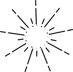 Hand drawn firework element vector