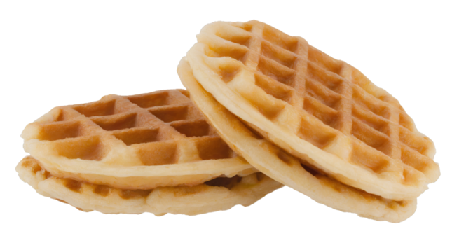  Delicious waffles - isolated on transparent background