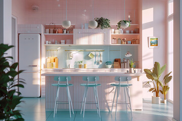 modern kitchen room
