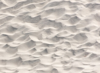 White sand in nature as an abstract background. Texture