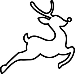 Cute reindeer element vector © TWINS DESIGN STUDIO