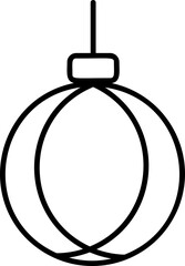 Christmas bauble ball element vector