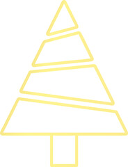 Luxury christmas tree element vector