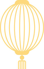 Luxury chinese paper lantern element vector