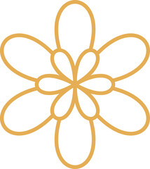 Luxury chinese cherry blossom element vector