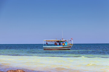 Fishing Boat on Beach in Zarzis, Southern Tunisia