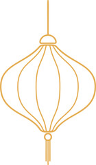 Luxury chinese lantern element vector