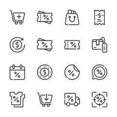 set of icons  Sales