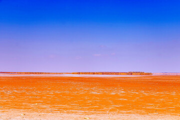 Sea Drought at Zarzis Salina, Southern Tunisia