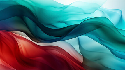 Obraz premium Abstract colourful smoke flowing movement, a mesmerizing swirl of vibrant hues dances and twists, forming a captivating and ethereal atmosphere.