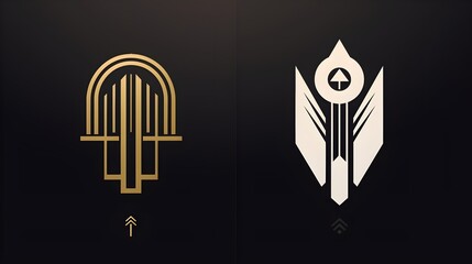 Crafting Minimalistic Logos with Art Deco Flair