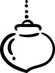 Christmas bauble ball element vector