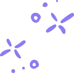 Twinkling stars element vector