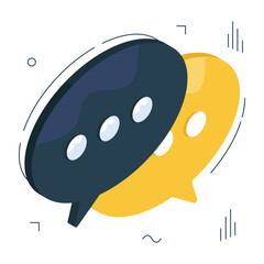 Premium download icon of chatting 

