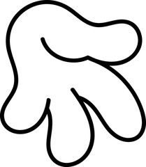 Comic face element vector