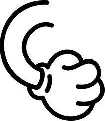 Comic hand gestures element