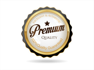 Premium quality  retro design badge vector illustration 
