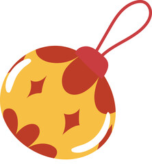 Christmas bauble ball illustration vector