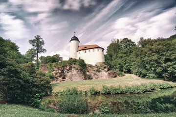 Burg, Limbach, kirche, architektur, himmel, Rabenstein, emporragen, religion, bauwerk, russland, anreisen, leuchtturm, alt, wei&szlig;, landschaft, geschichte, europa, Ritter, sommer, Felsen, Kirche, Fluss,