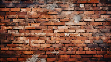 Fototapeta premium Brick wall. old vintage brick wall pattern. Red brick wall, PNG, 300 DPI