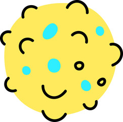 Groovy meteor illustration