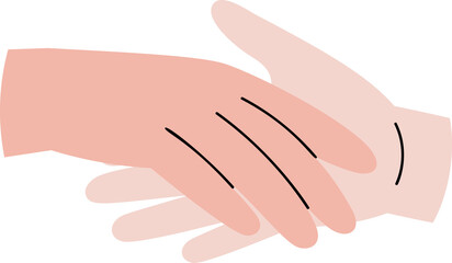 Shake hand illustration