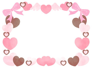 ハートいっぱいなバレンタインフレーム