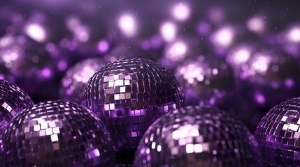 Obraz premium purple disco ball